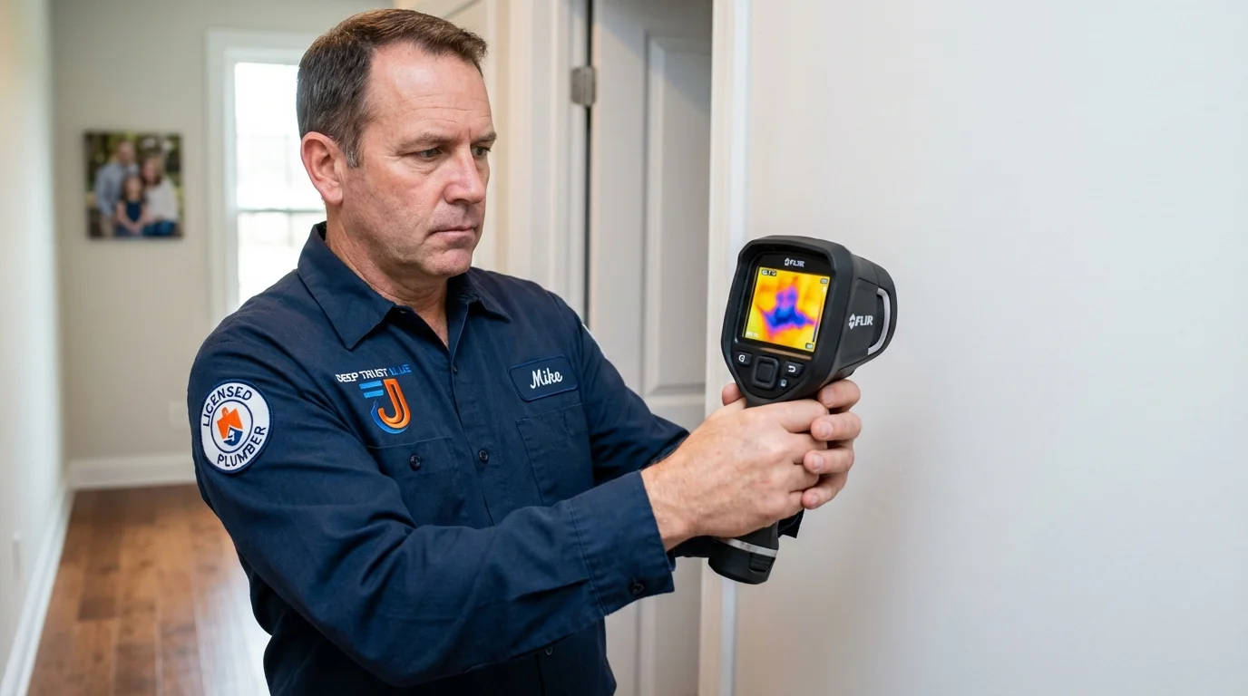 Thermal imaging leak detection by Johns Plumbing LLC in Holts Summit